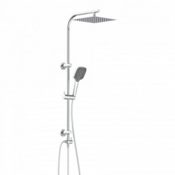 Überkopf-Brauseset EASY DELUXE, Regendusche, großer Duschkopf, Chrom