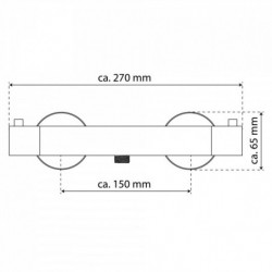 Thermostat Duscharmatur CARNEO, Chrom