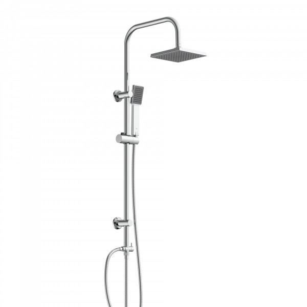 Überkopf-Brauseset EASY ENERGY, Regendusche, großer Duschkopf, Chrom Überkopf-Brauseset EASY ENERGY, Regendusche, großer Duschkopf, Chrom