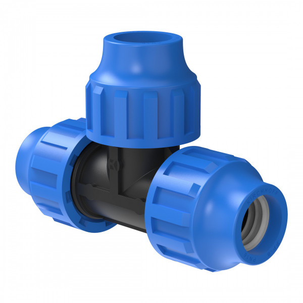 T-Stück, 32 mm, Klemmfitting für HDPE T-Stück, 32 mm, Klemmfitting für HDPE