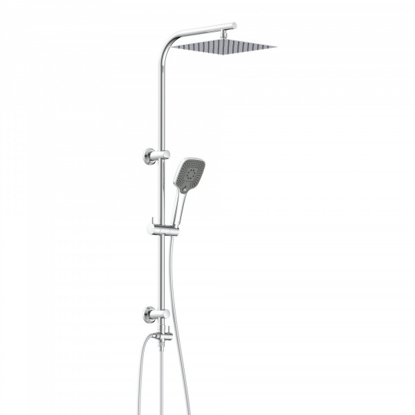 Überkopf-Brauseset EASY DELUXE, Regendusche, großer Duschkopf, Chrom Überkopf-Brauseset EASY DELUXE, Regendusche, großer Duschkopf, Chrom