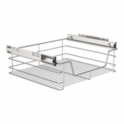 Teleskopschublade, Chrom, für 60 cm Schrank