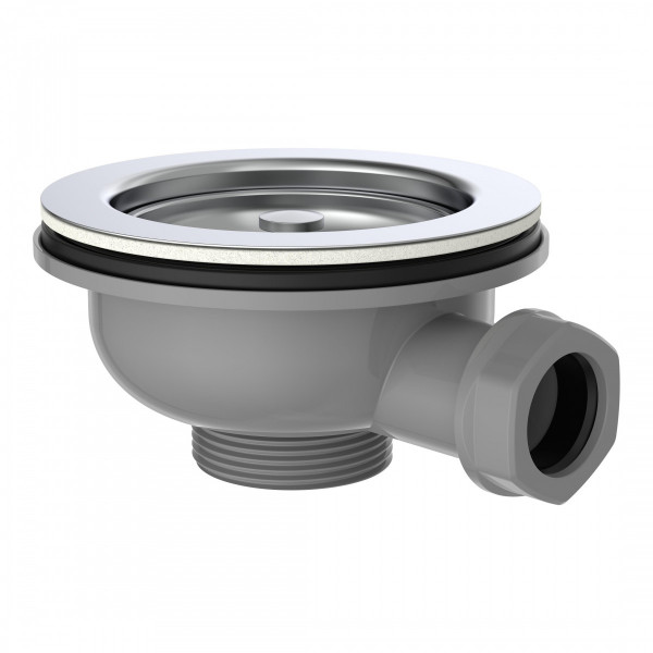 ECO-SAVE Korbventil, Grau, 1 1/2\" AG" ECO-SAVE Korbventil, Grau, 1 1/2\" AG"