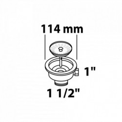 ECO-SAVE Korbventil, Grau, 1 1/2\" AG"