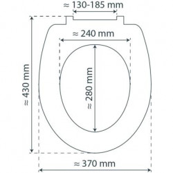 MDF WC-Sitz FLOWERS AND WOOD