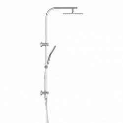 Überkopf-Brauseset EASY DELUXE, Regendusche, großer Duschkopf, Chrom