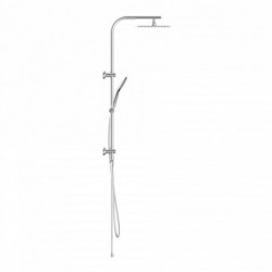 Überkopf-Brauseset EASY DELUXE, Regendusche, großer Duschkopf, Chrom