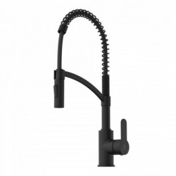 WK 3 in Schwarz, Küchenarmatur mit innovativem Spiralfeder-Design