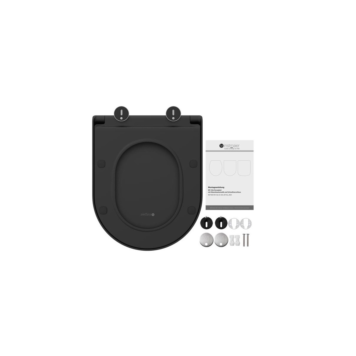 WC-Sitz BLACK TÜV geprüft in D-Form