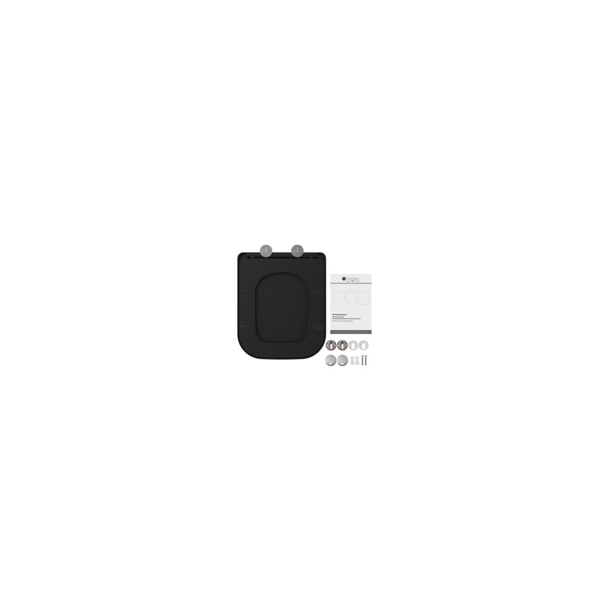 WC-Sitz BLACK TÜV geprüft in E-Form