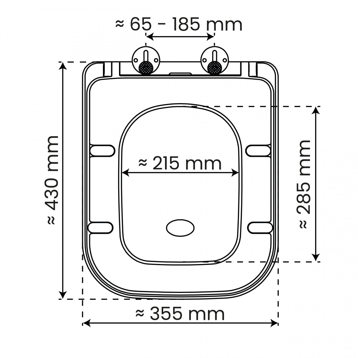 WC-Sitz BLACK TÜV geprüft in E-Form