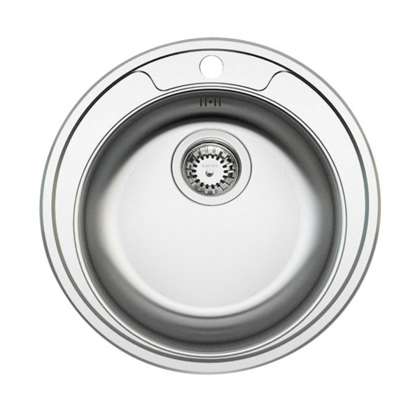 ES2 Round, Edelstahlspüle mit 1 Becken, rund, 48 x 48 cm ES2 Round, Edelstahlspüle mit 1 Becken, rund, 48 x 48 cm