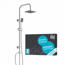 Überkopf-Brauseset EASY ENERGY, Regendusche, großer Duschkopf, Chrom