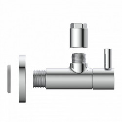 Universal Eckventil mit Schnellverschluss in Chrom