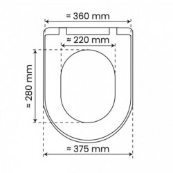 D-Form WC Sitz BLACK Made in Germany