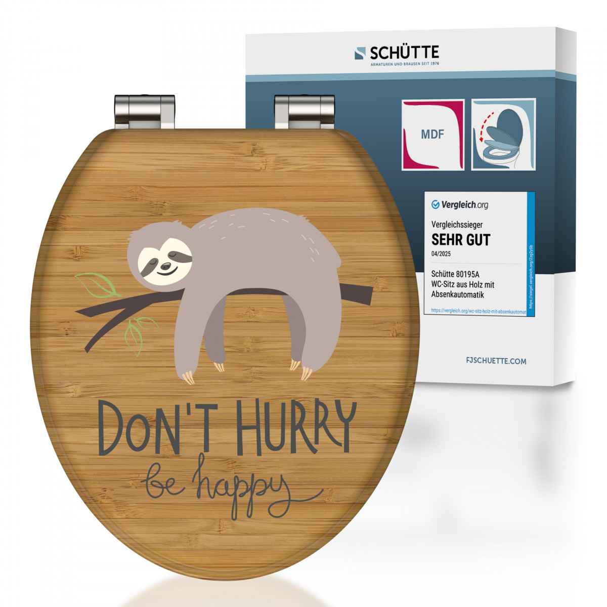 MDF WC-Sitz DONT HURRY, mit Absenkautomatik