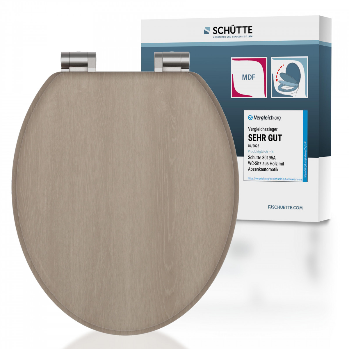 MDF WC-Sitz MODERN WOOD, mit Absenkautomatik