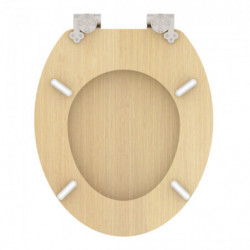 MDF WC-Sitz NATURAL WOOD, mit Absenkautomatik