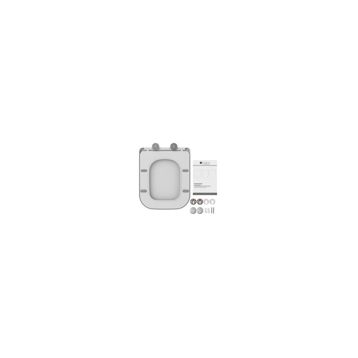 WC-Sitz WHITE TÜV geprüft in E-Form