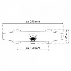 Wannenfüllthermostat T2, Chrom