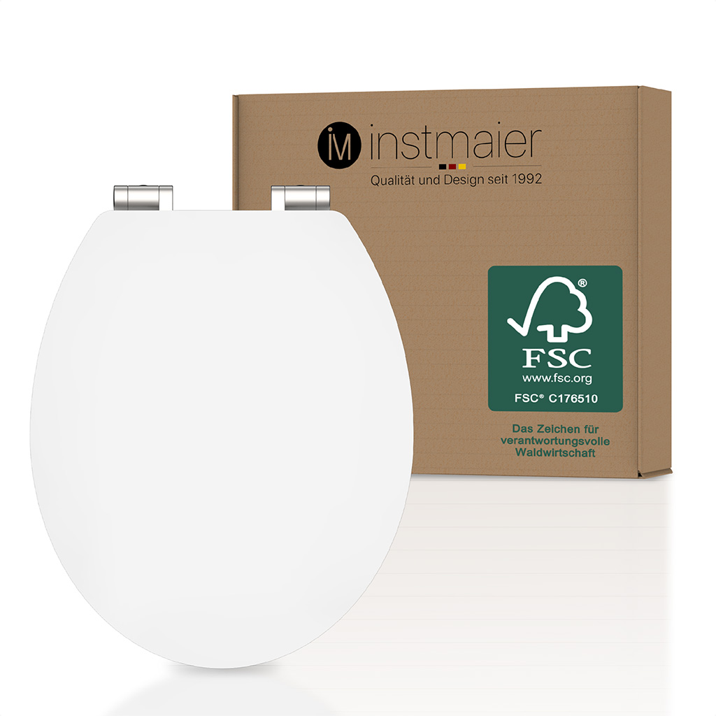 Nachhaltiger MDF WC-Sitz FSC-Zertifikat